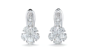 1.54ct D Flawless Diamond Earrings set in 18K White Gold