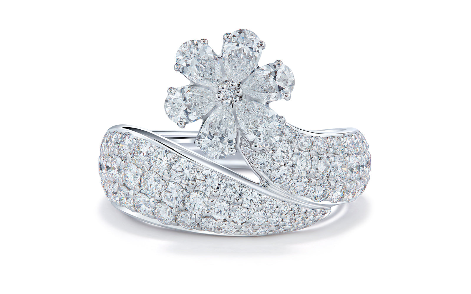 2.48ct D Flawless Diamond Ring set in 18K White Gold