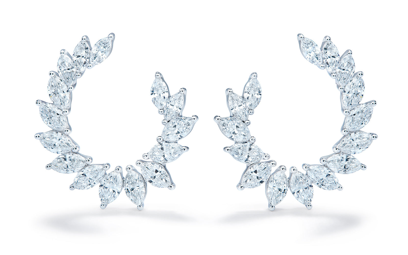 2.60ct D Flawless Diamond Earrings set in 18K White Gold