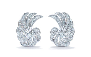 1.02ct D Flawless Diamond Earrings set in 18K White Gold