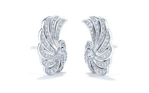 1.02ct D Flawless Diamond Earrings set in 18K White Gold