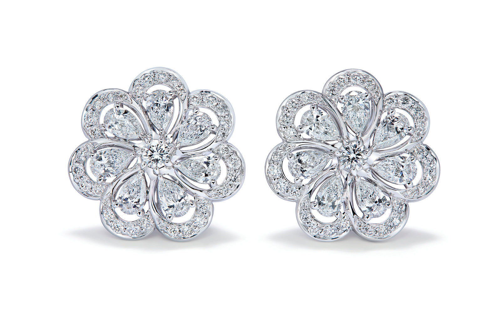 1.80ct D Flawless Diamond Earrings set in 18K White Gold