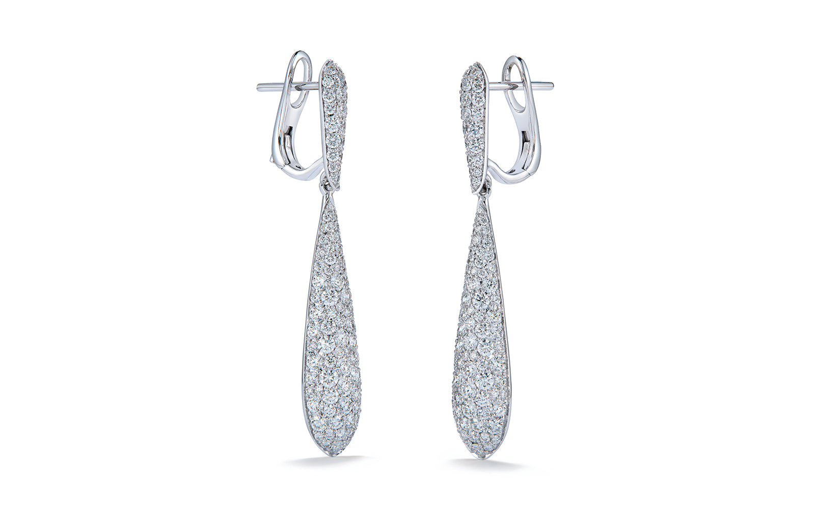 2.36ct D Flawless Diamond Earrings set in 18K White Gold