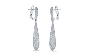 2.36ct D Flawless Diamond Earrings set in 18K White Gold