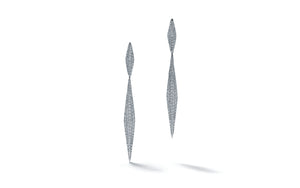 3.00ct D Flawless Diamond Earrings set in 18K White Gold