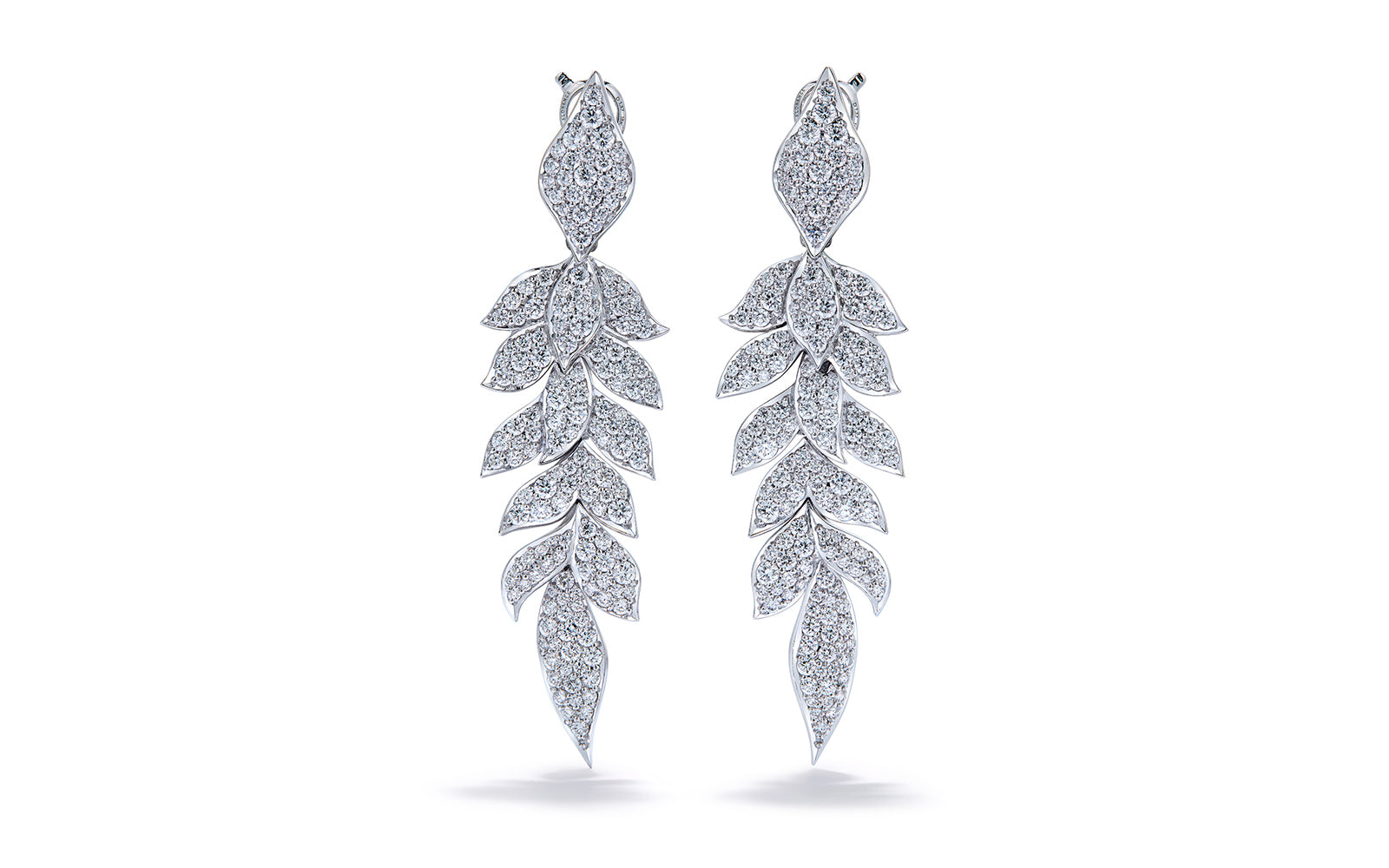 2.74ct D Flawless Diamond Earrings set in 18K White Gold
