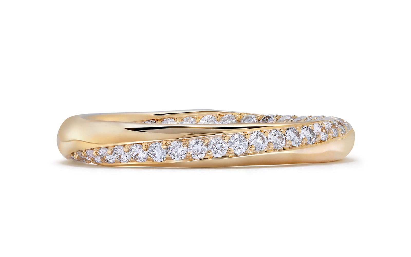 0.32ct D Flawless Diamond Ring set in 18K Yellow Gold