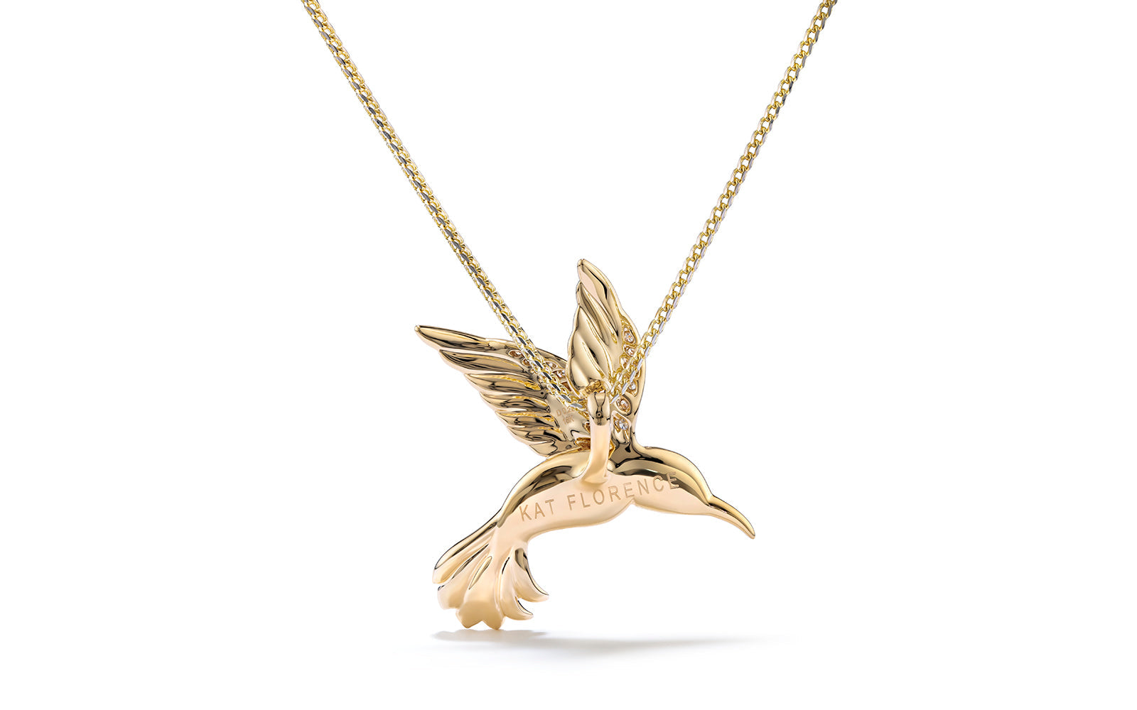 0.23ct D Flawless Diamond Necklace set in 18K Yellow Gold
