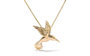 0.23ct D Flawless Diamond Necklace set in 18K Yellow Gold