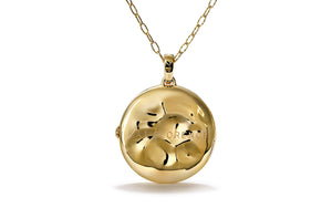1.63ct D Flawless Diamond Locket set in 18K Yellow Gold