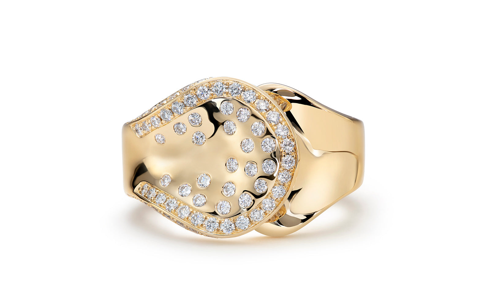 0.62ct D Flawless Diamond Ring set in 18K Yellow Gold