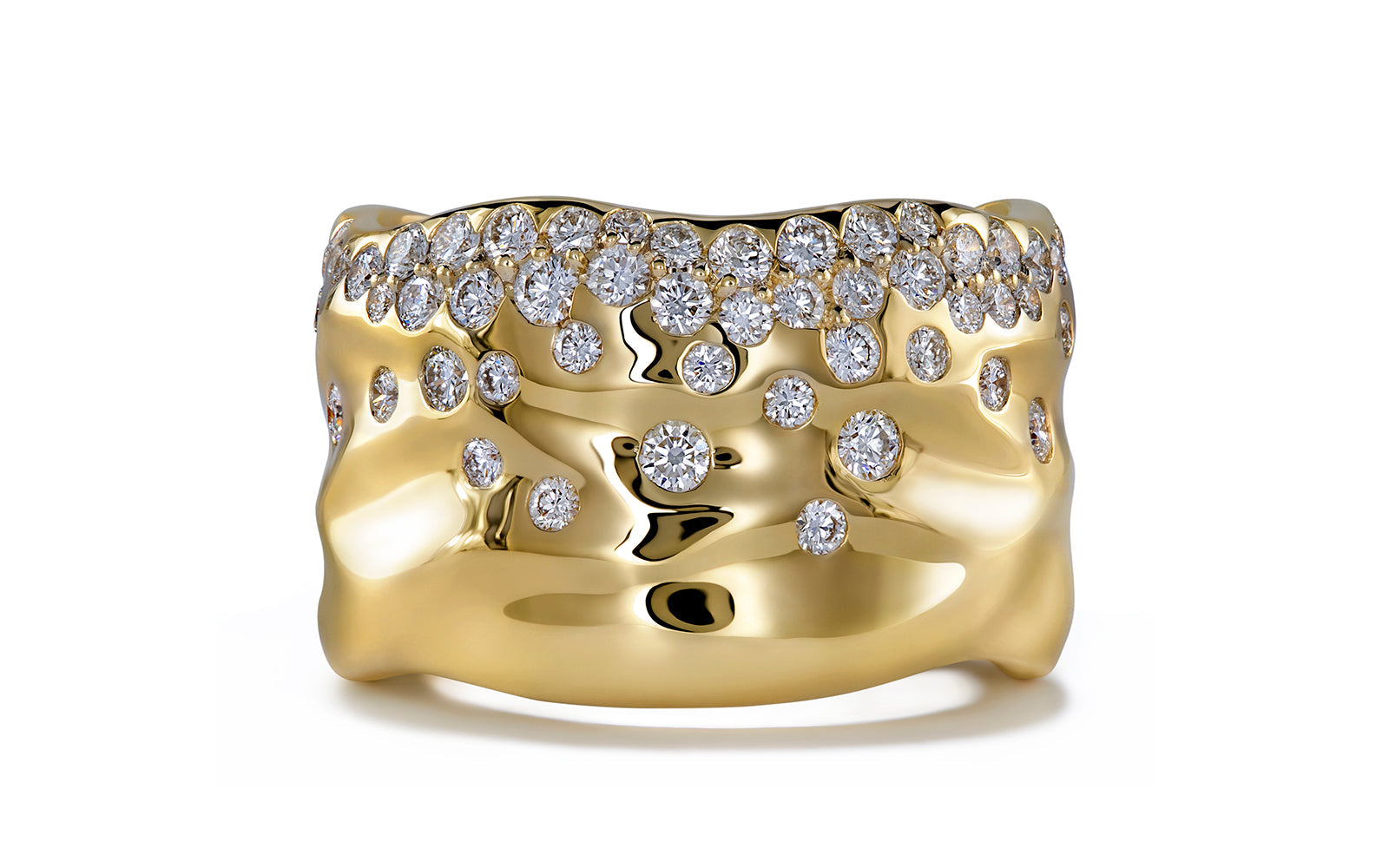 1.24ct D Flawless Diamond Ring set in 18K Yellow Gold