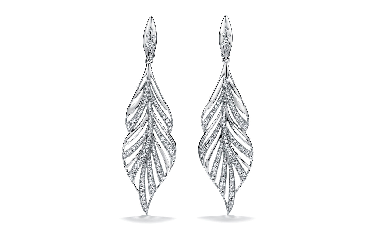 2.34ct D Flawless Diamond Earrings set in 18K White Gold