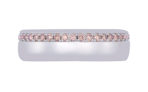 0.72ct Pink Diamond Ring set in 18K White Gold