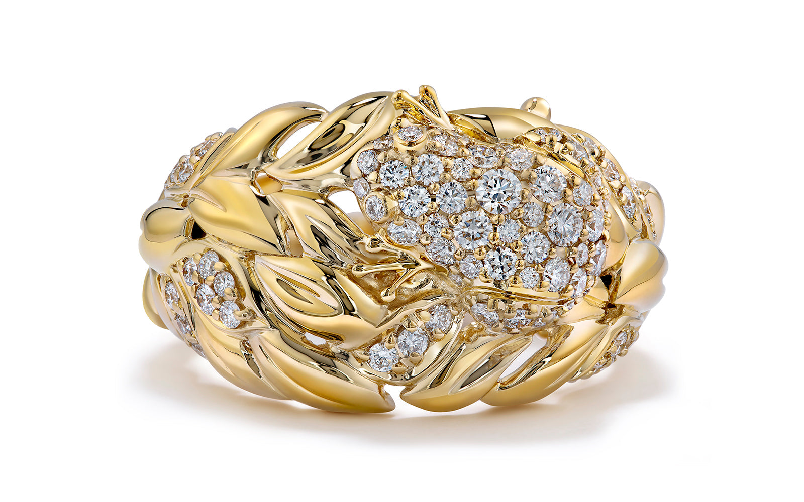 0.61ct D Flawless Diamond Ring set in 18K Yellow Gold