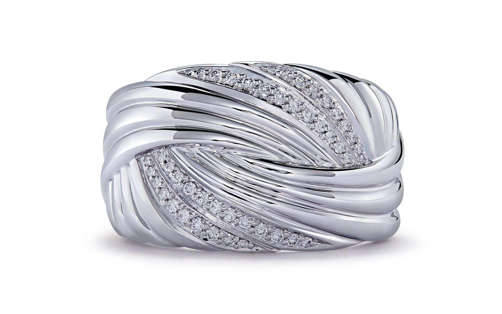 0.16ct D Flawless Diamond Ring set in 18K White Gold