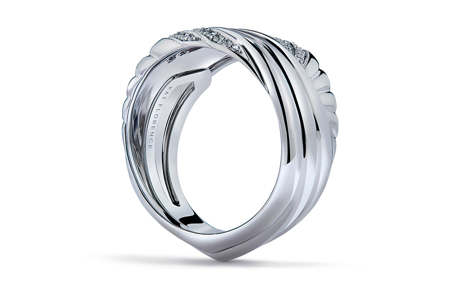 0.16ct D Flawless Diamond Ring set in 18K White Gold