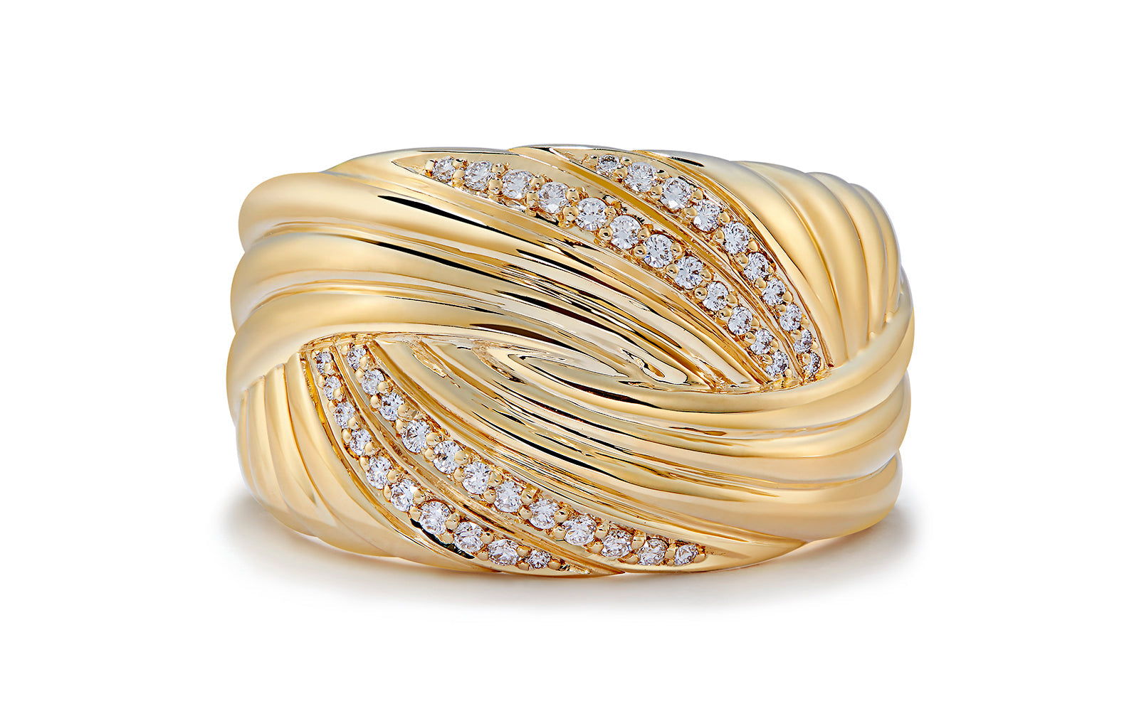 0.16ct D Flawless Diamond Ring set in 18K Yellow Gold