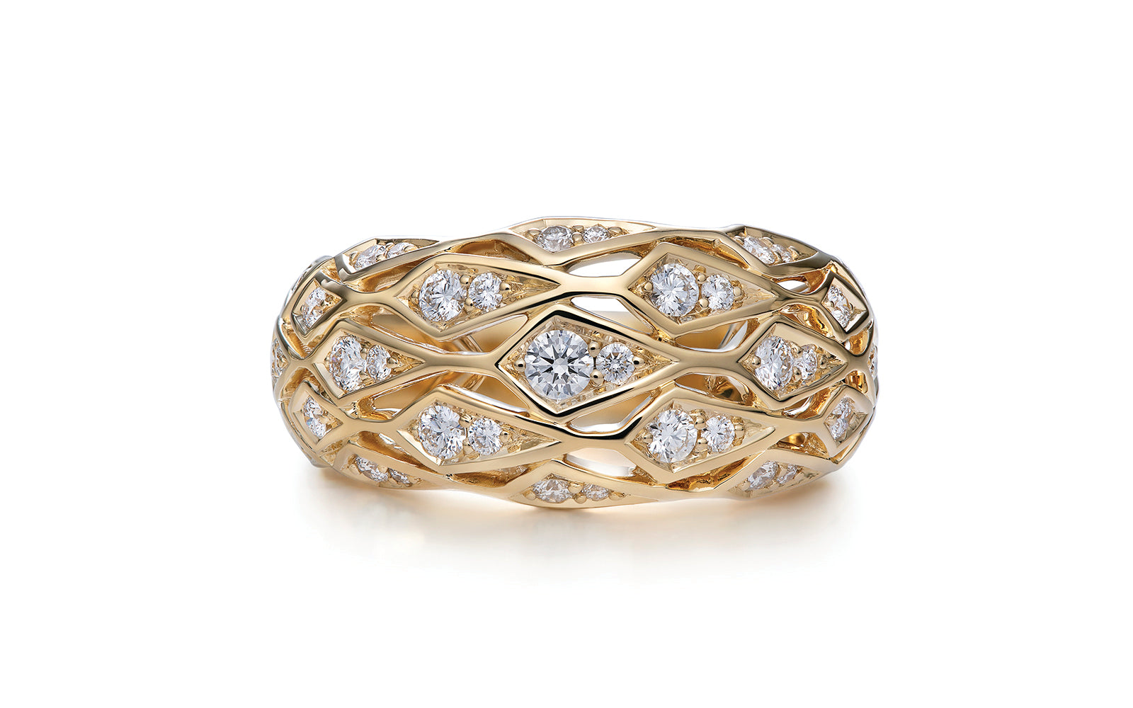 0.55ct D Flawless Diamond Ring set in 18K Yellow Gold
