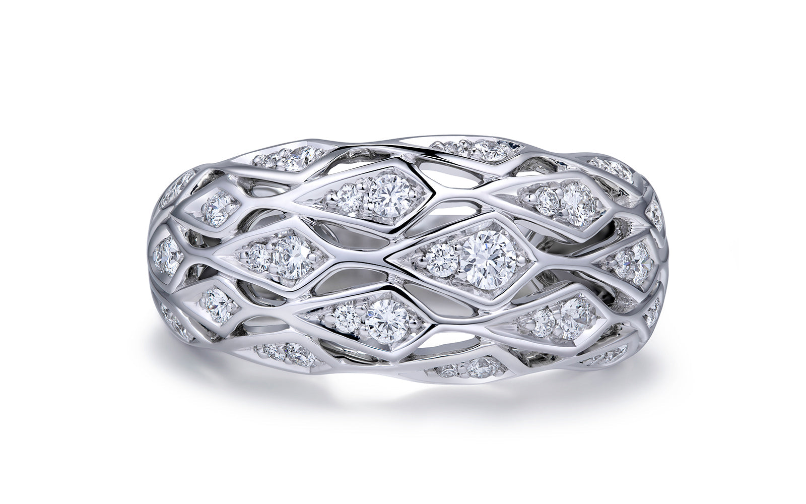 0.55ct D Flawless Diamond Ring set in 18K White Gold