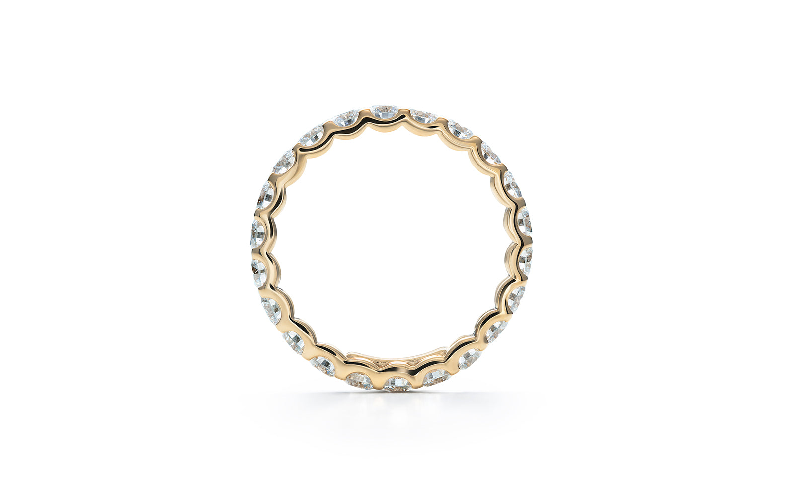 2.15ct D Flawless Diamond Ring set in 18K Yellow Gold
