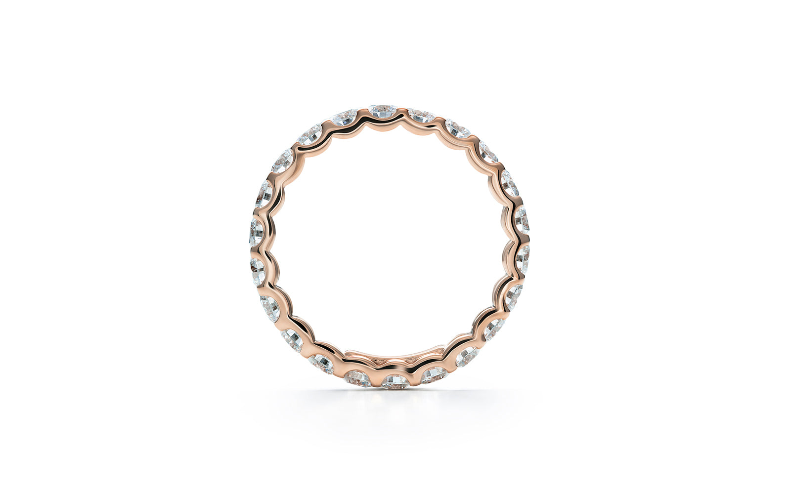 2.15ct D Flawless Diamond Ring set in 18K Rose Gold
