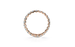 2.15ct D Flawless Diamond Ring set in 18K Rose Gold