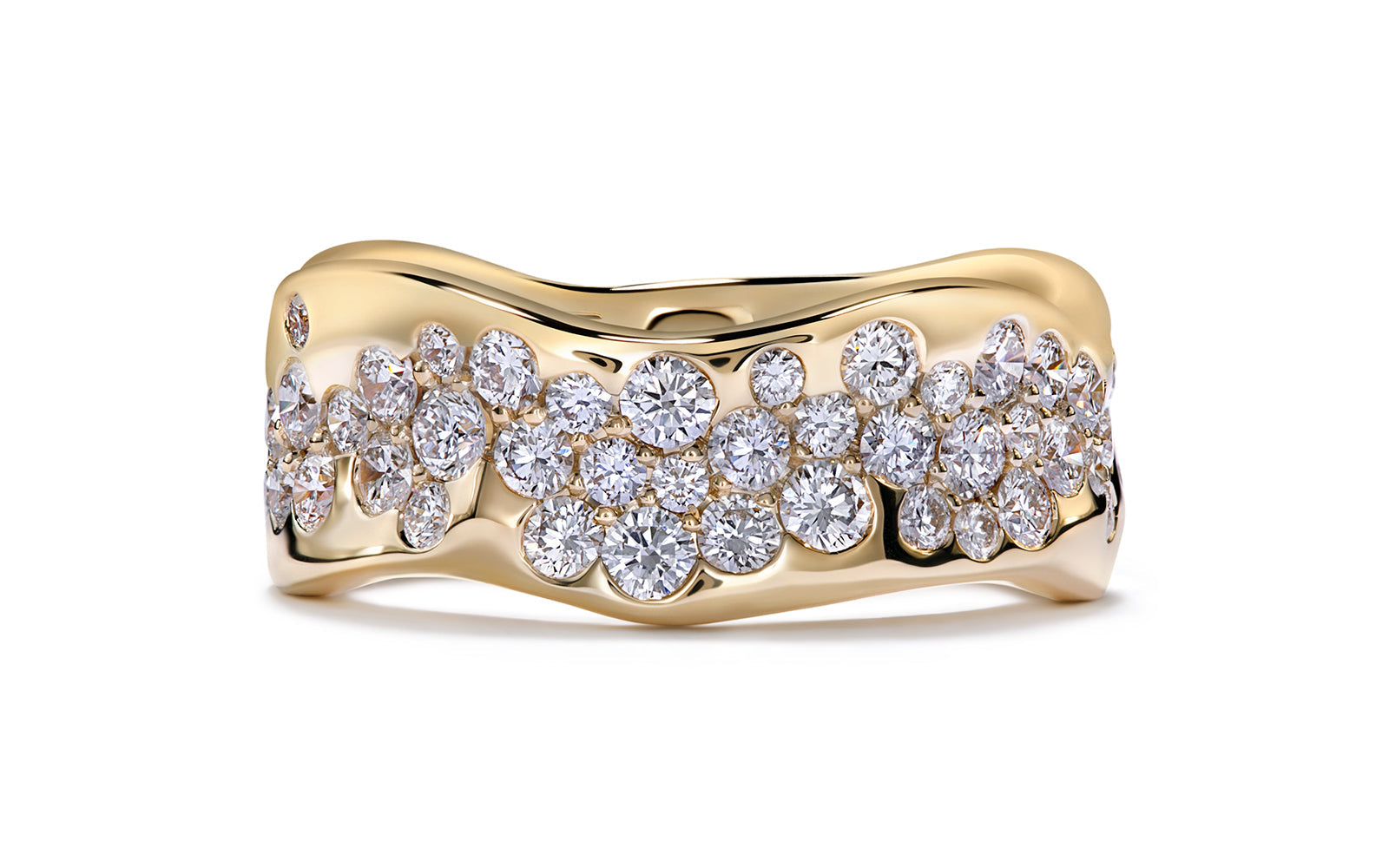 Galaxy 1.43ct D Flawless Diamond Ring set in 18K Yellow Gold