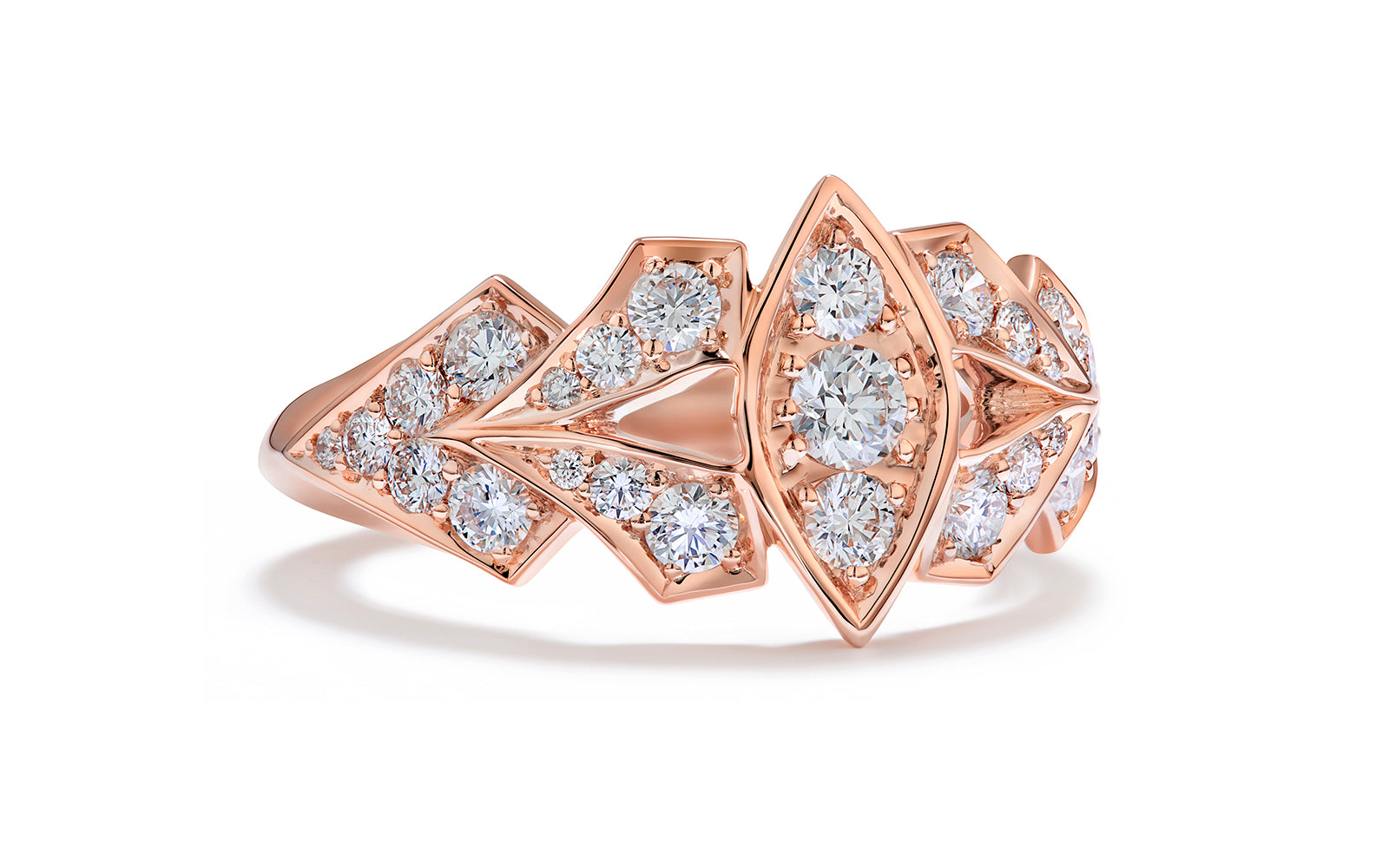 0.86ct D Flawless Diamond Ring set in 18K Rose Gold