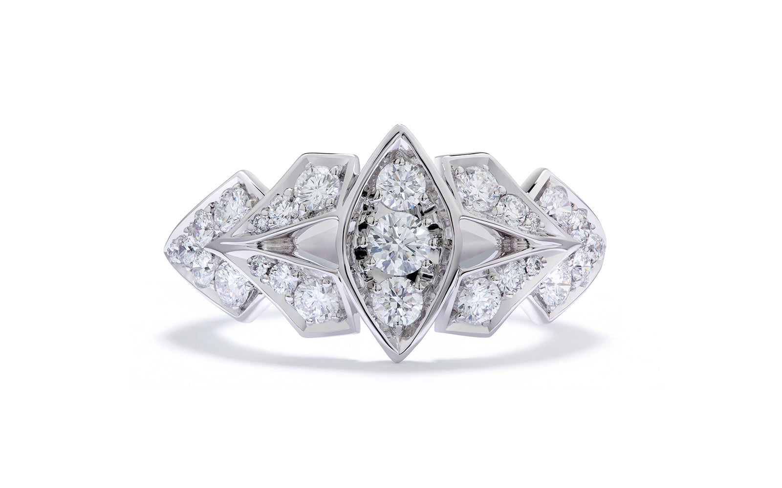 0.86ct D Flawless Diamond Ring set in 18K White Gold
