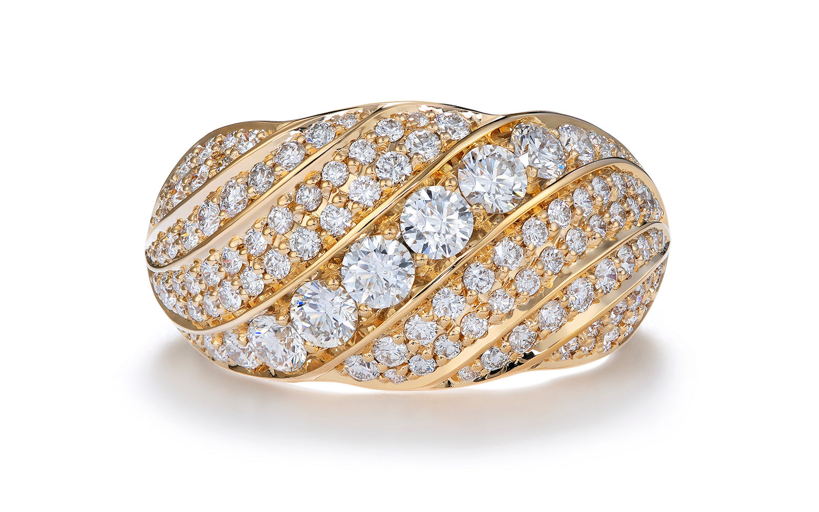 1.50ct D Flawless Diamond Ring set in 18K Yellow Gold