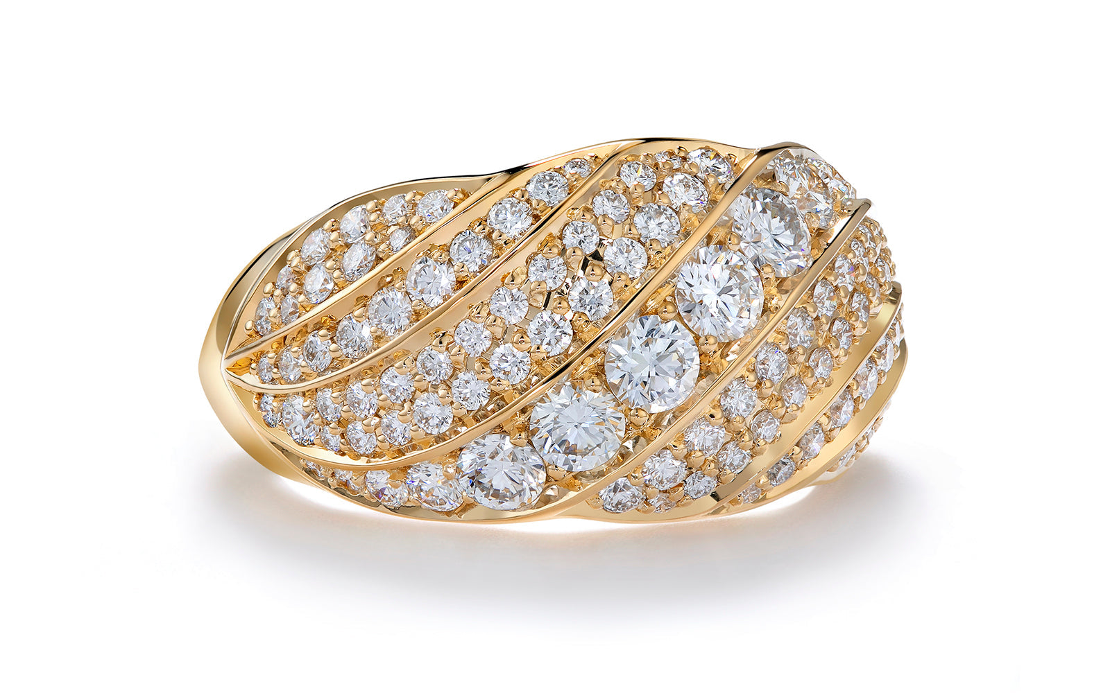 1.50ct D Flawless Diamond Ring set in 18K Yellow Gold