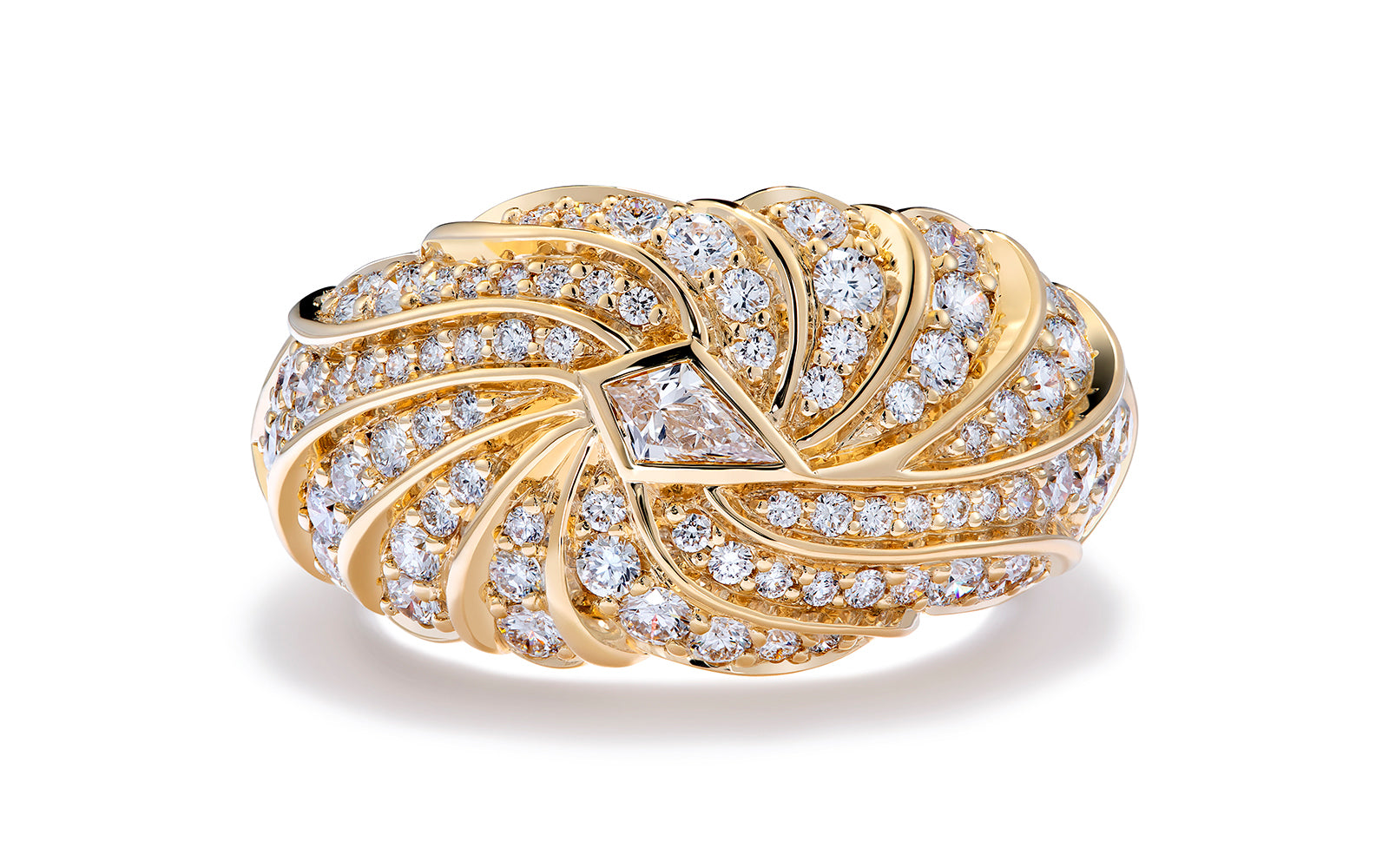 1.17ct D Flawless Diamond Ring set in 18K Yellow Gold