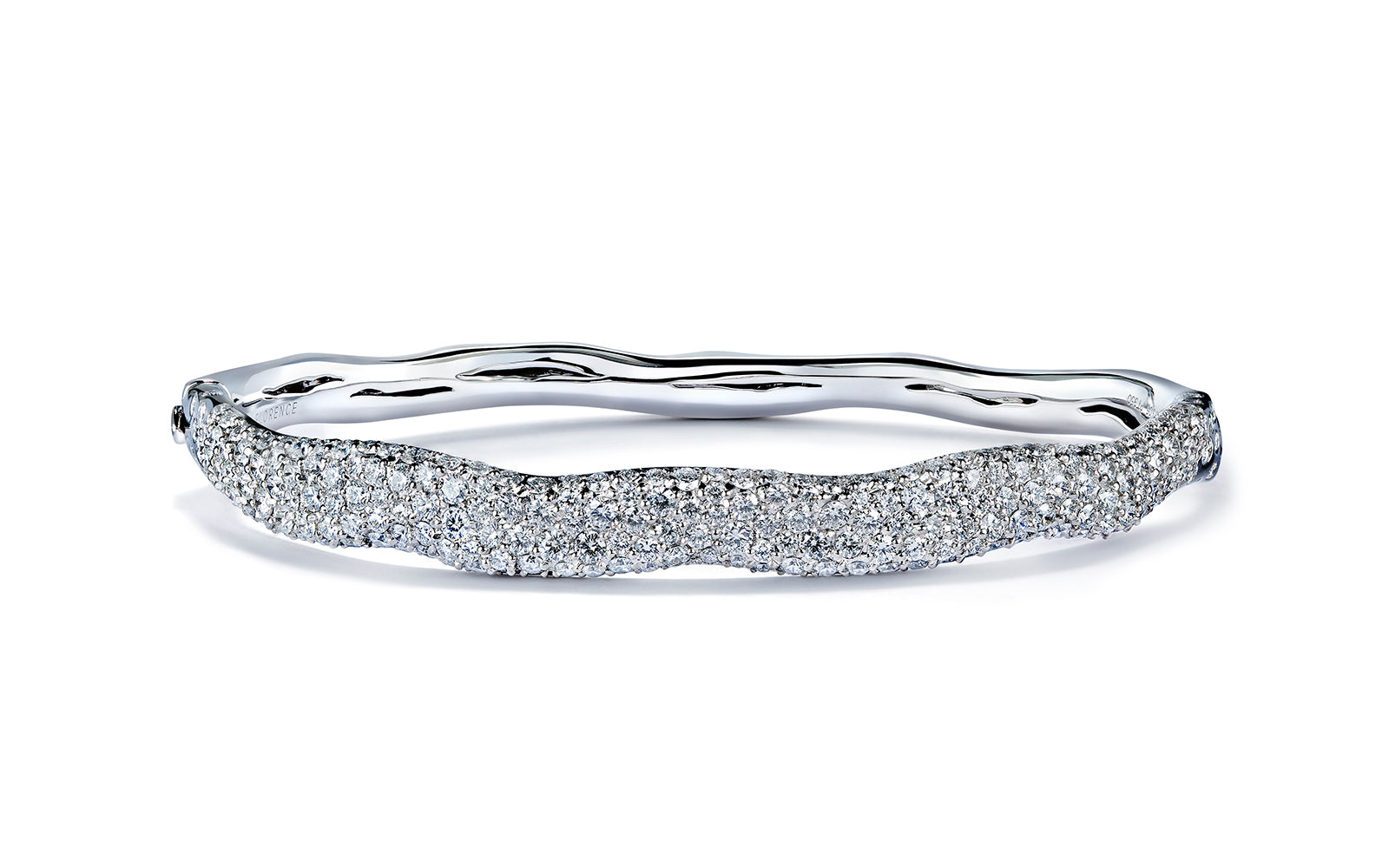 3.57ct D Flawless Diamond Bangle set in Platinum