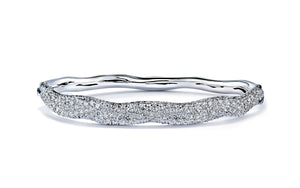 3.57ct D Flawless Diamond Bangle set in Platinum