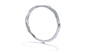 3.57ct D Flawless Diamond Bangle set in Platinum