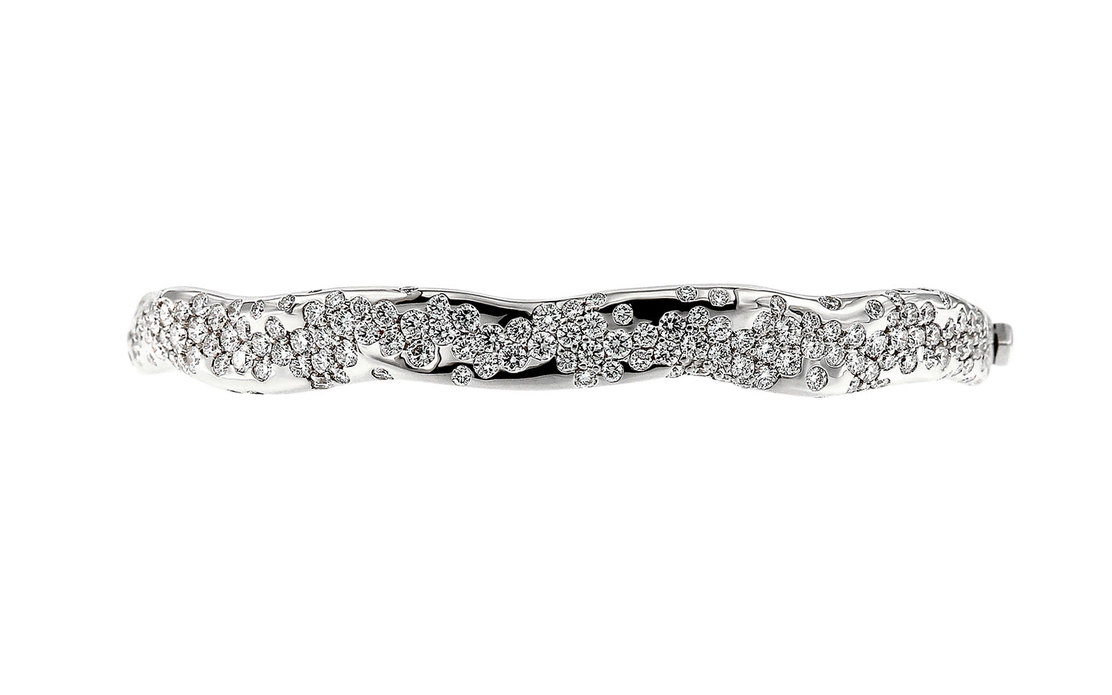 2.29ct D Flawless Diamond Bangle set in 18K White Gold
