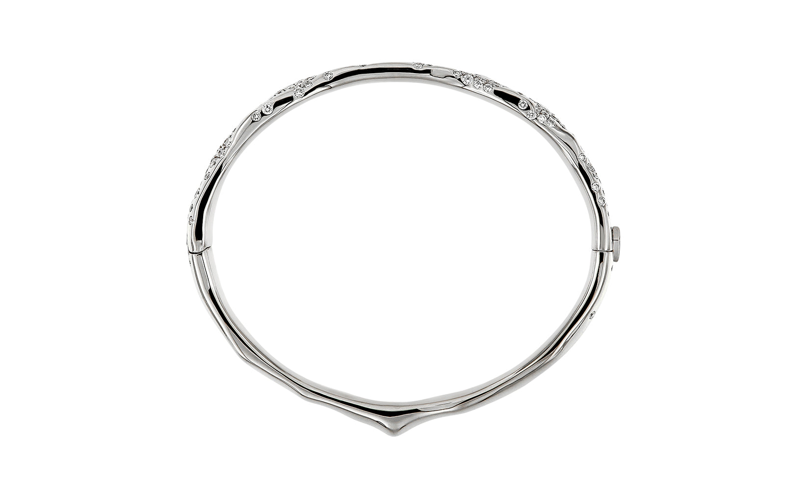 2.29ct D Flawless Diamond Bangle set in 18K White Gold