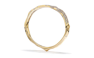 Galaxy 2.06ct D Flawless Diamond Bangle set in 18K Yellow Gold