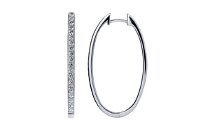 0.80ct D Flawless Diamond Earrings set in 18K White Gold