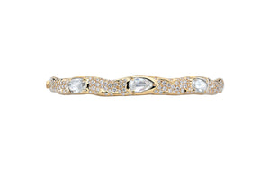 1.87ct Vintage Diamond Bangle set in 18K Yellow Gold
