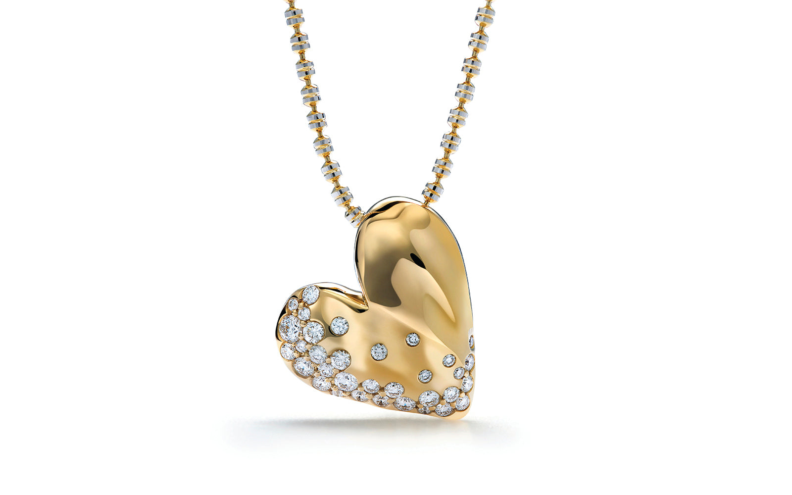 0.27ct D Flawless Diamond Necklace set in 18K Yellow Gold