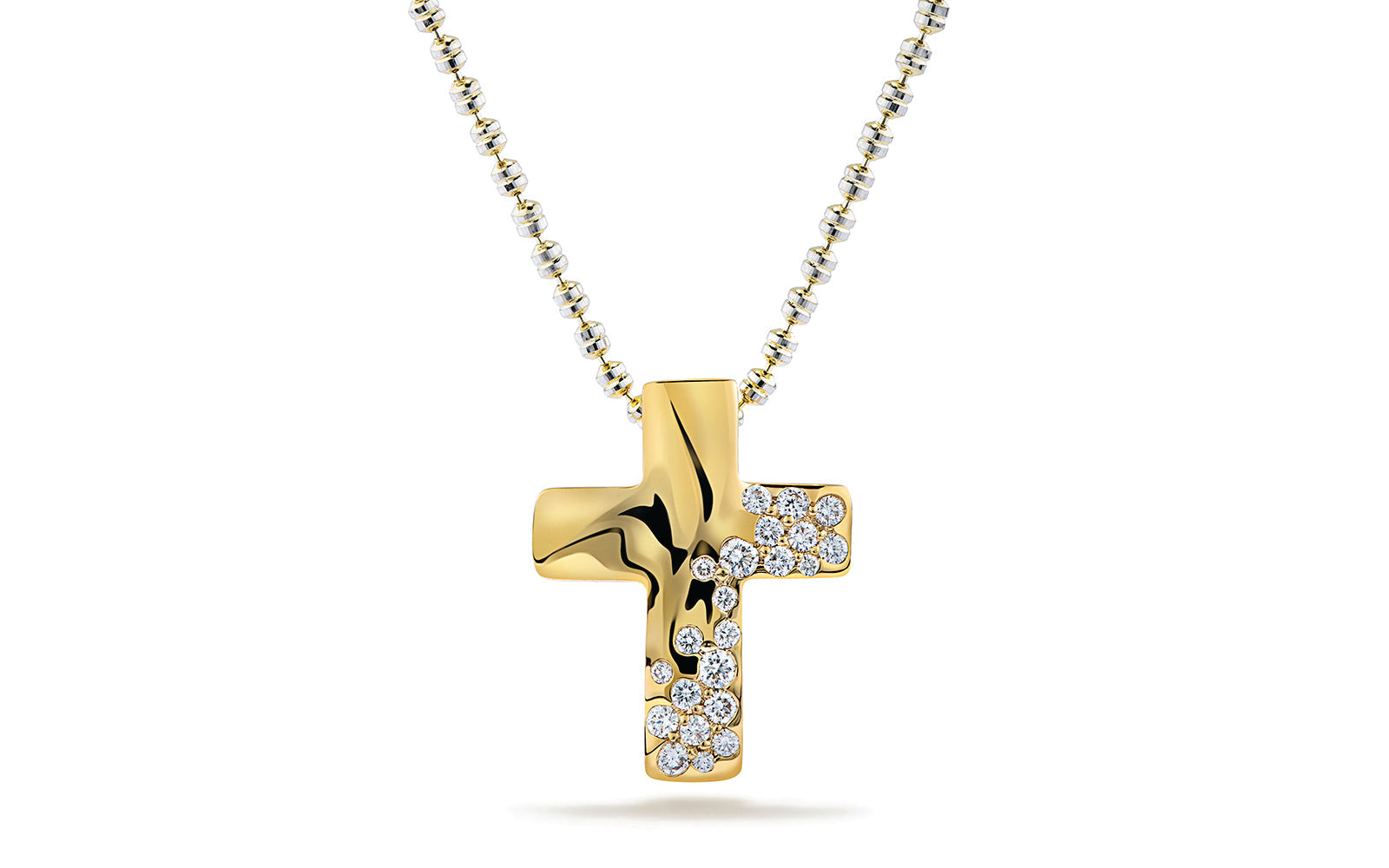 0.15ct D Flawless Diamond Necklace set in 18K Yellow Gold