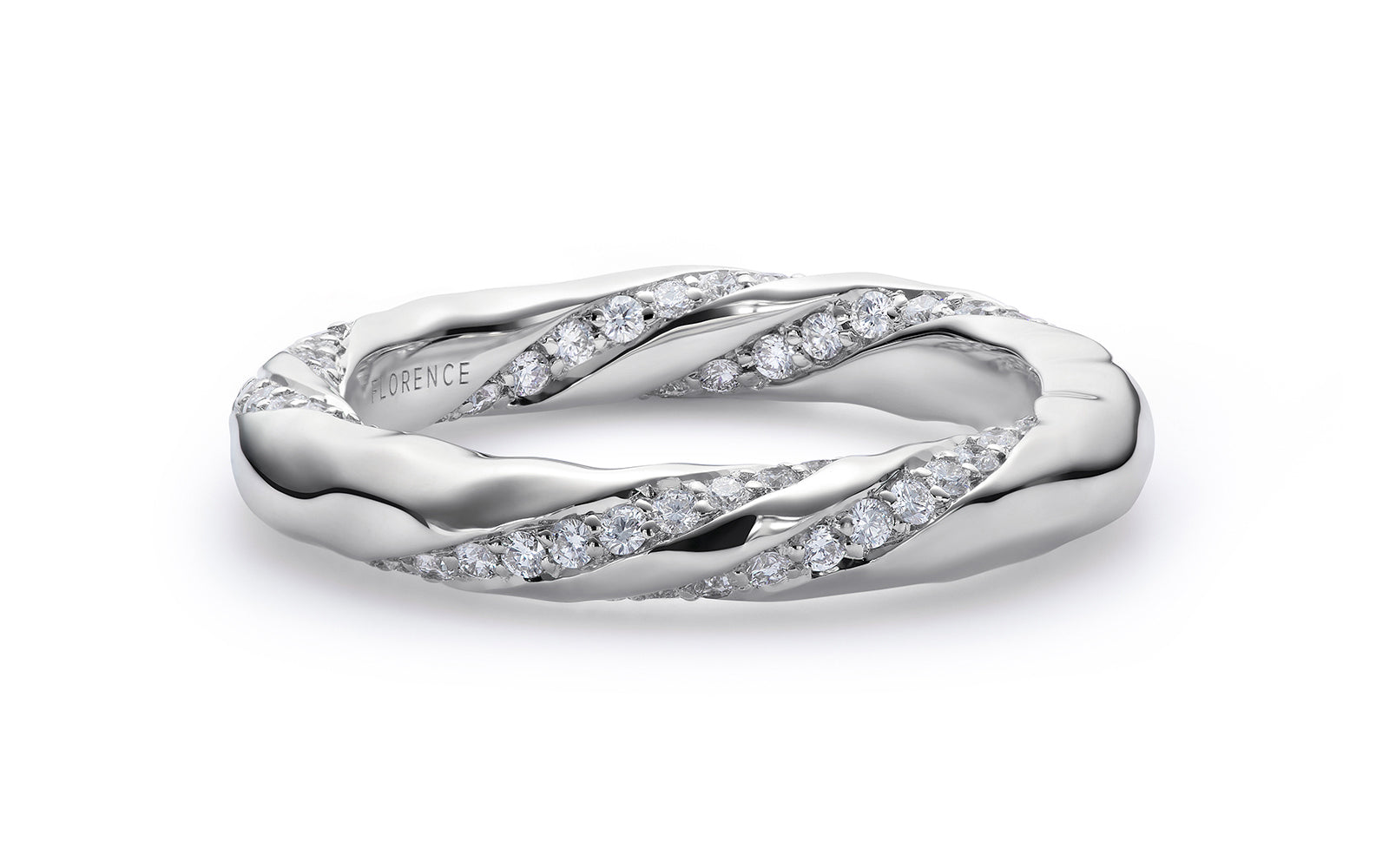 0.63ct D Flawless Diamond Ring set in 18K White Gold