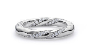 0.63ct D Flawless Diamond Ring set in 18K White Gold