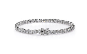 5.03ct D Flawless Diamond Bracelet set in 18K White Gold