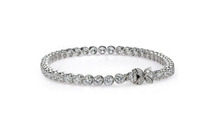 5.03ct D Flawless Diamond Bracelet set in 18K White Gold