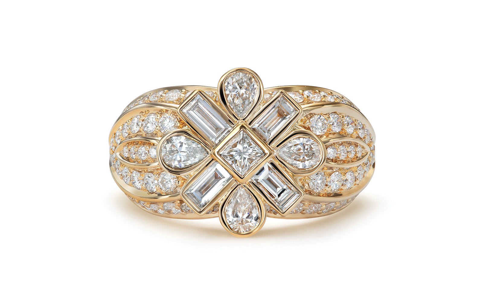 2.01ct D Flawless Diamond Ring set in 18K Yellow Gold