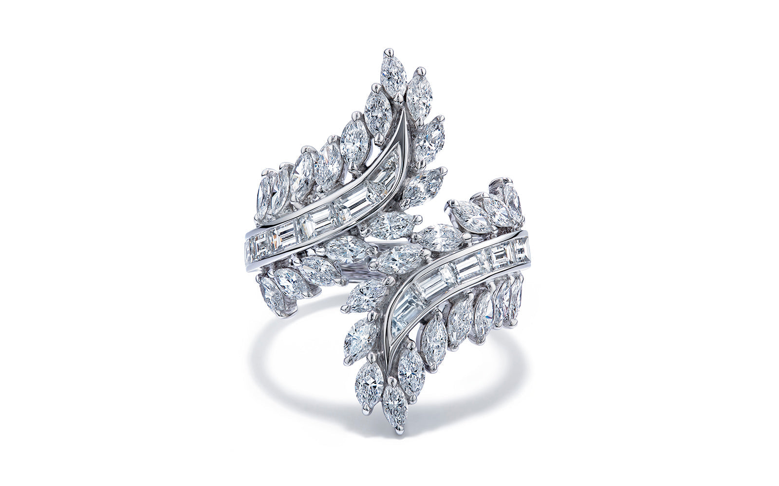 3.70ct D Flawless Diamond Ring set in 18K White Gold