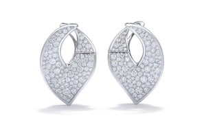 3.06ct D Flawless Diamond Earrings set in 18K White Gold